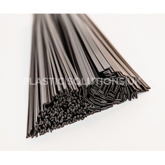P/E plastic welding rods triangle &flat strips black weld sticks 35pcs
